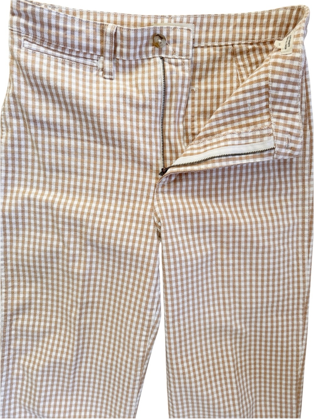MADEWELL Gingham Check Slim Emmet Wide Leg Pants Size 29 - Picture 11 of 15